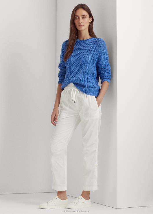 jersey de ochos con cordones mujer azul nueva inglaterra Ralph Lauren 2XR2V9549