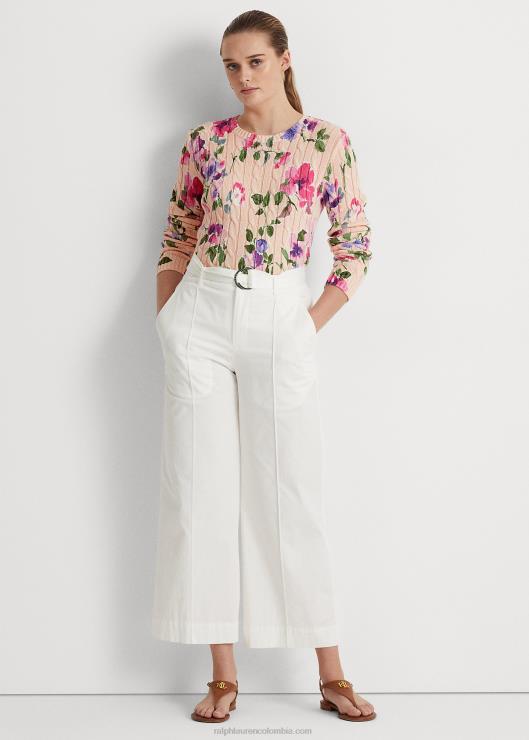 jersey de ochos con motivo floral mujer rosa multi Ralph Lauren 2XR2V4057