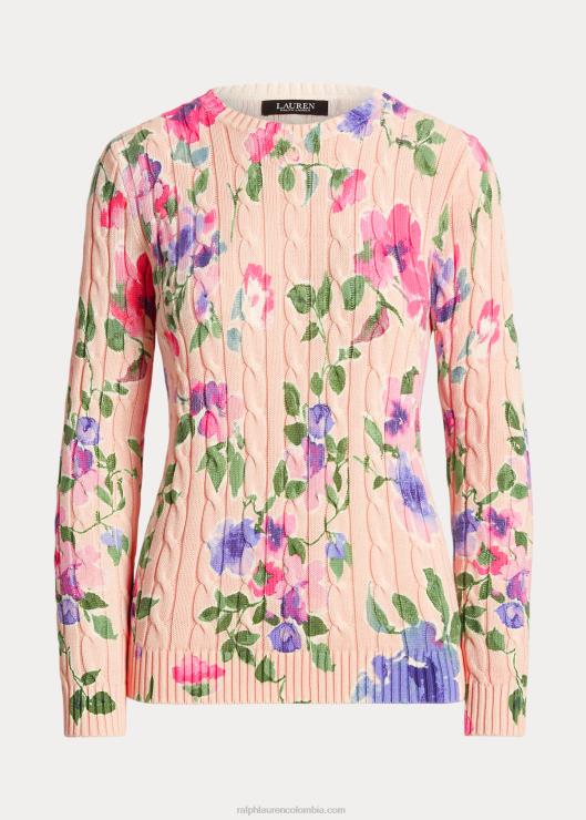 jersey de ochos con motivo floral mujer rosa multi Ralph Lauren 2XR2V4822