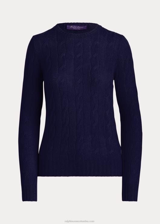 jersey de ochos de cachemir mujer marina de lujo Ralph Lauren 2XR2V9141