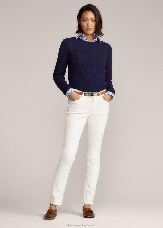 jersey de ochos de cachemir mujer marina de lujo Ralph Lauren 2XR2V9141