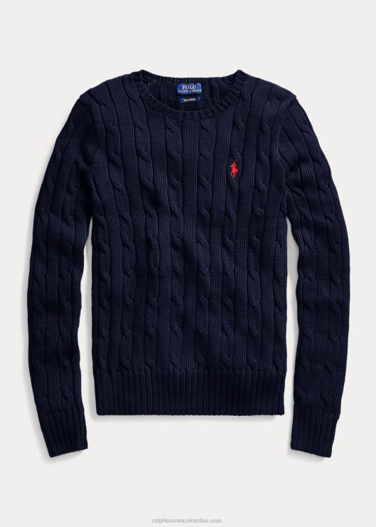 jersey de ochos slim fit mujer cazador de la marina Ralph Lauren 2XR2V3358