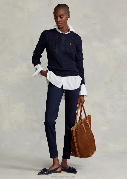 jersey de ochos slim fit mujer cazador de la marina Ralph Lauren 2XR2V3358