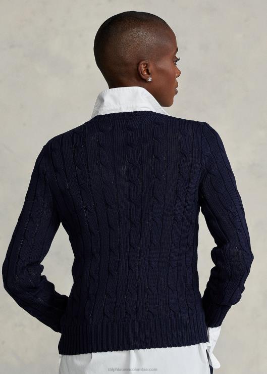 jersey de ochos slim fit mujer cazador de la marina Ralph Lauren 2XR2V3358