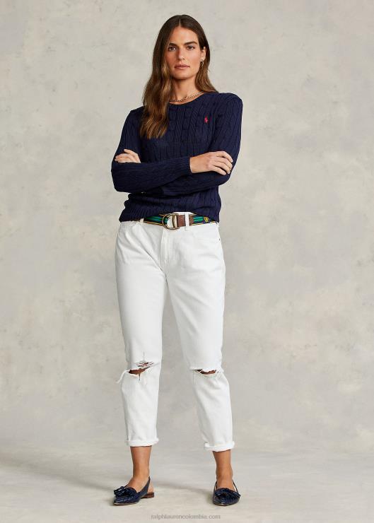 jersey de ochos slim fit mujer cazador de la marina Ralph Lauren 2XR2V3358