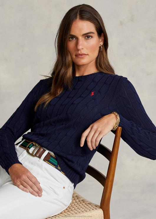 jersey de ochos slim fit mujer cazador de la marina Ralph Lauren 2XR2V3358