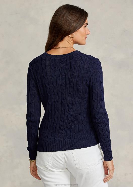 jersey de ochos slim fit mujer cazador de la marina Ralph Lauren 2XR2V3358