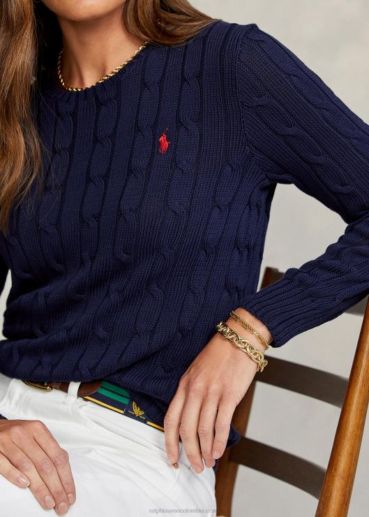 jersey de ochos slim fit mujer cazador de la marina Ralph Lauren 2XR2V3358