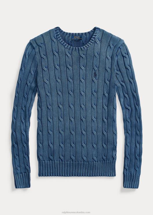 jersey de ochos slim fit mujer índigo Ralph Lauren 2XR2V3357