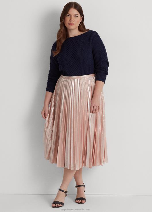 jersey de punto aran con cuello barco mujer azul marino refinado Ralph Lauren 2XR2V4590