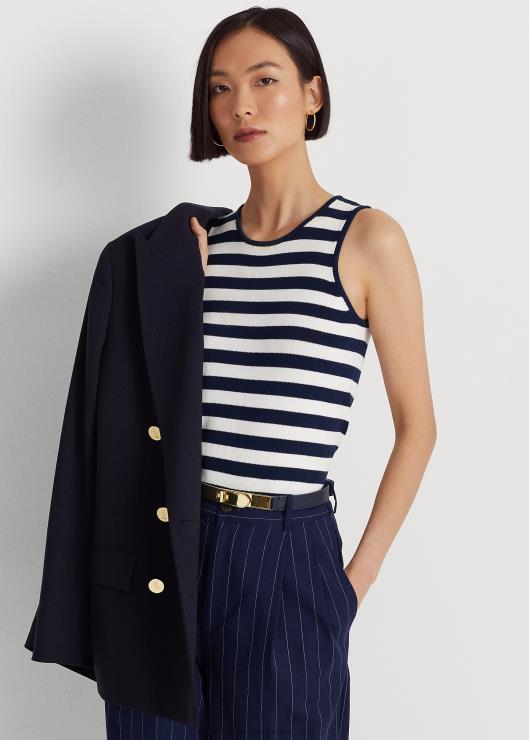 jersey sin mangas a rayas mujerRalph Lauren 2XR2V9546
