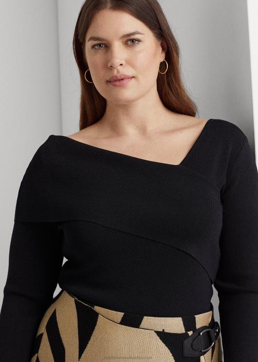 suéter asimétrico de manga larga mujerRalph Lauren 2XR2V4781