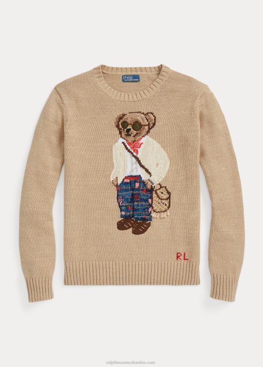 suéter de mezcla de algodón con osito de polo mujerRalph Lauren 2XR2V3210