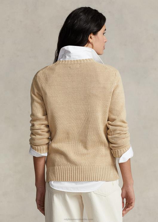 suéter de mezcla de algodón con osito de polo mujerRalph Lauren 2XR2V3210