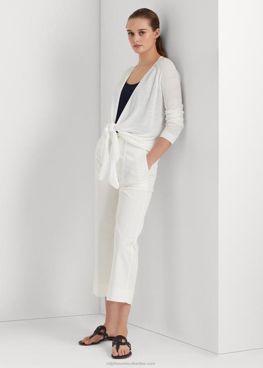 suéter en mezcla de lino mujer blanco Ralph Lauren 2XR2V4337