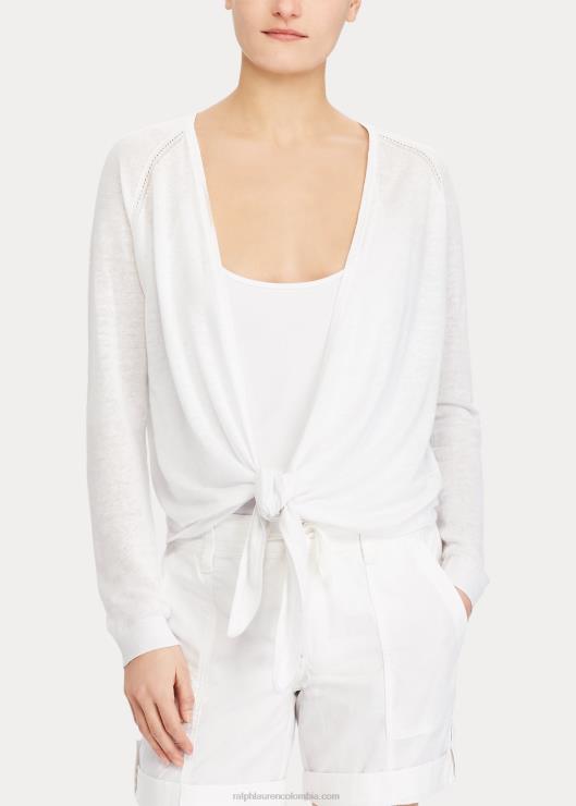 suéter en mezcla de lino mujer blanco Ralph Lauren 2XR2V4337