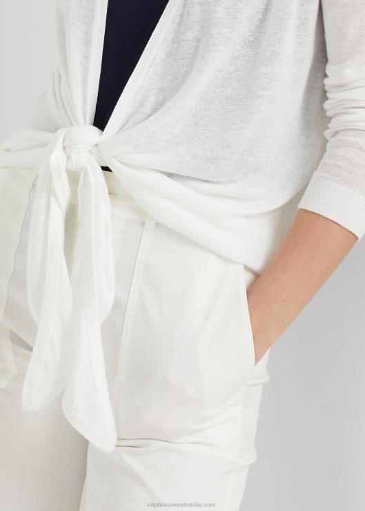suéter en mezcla de lino mujer blanco Ralph Lauren 2XR2V4337