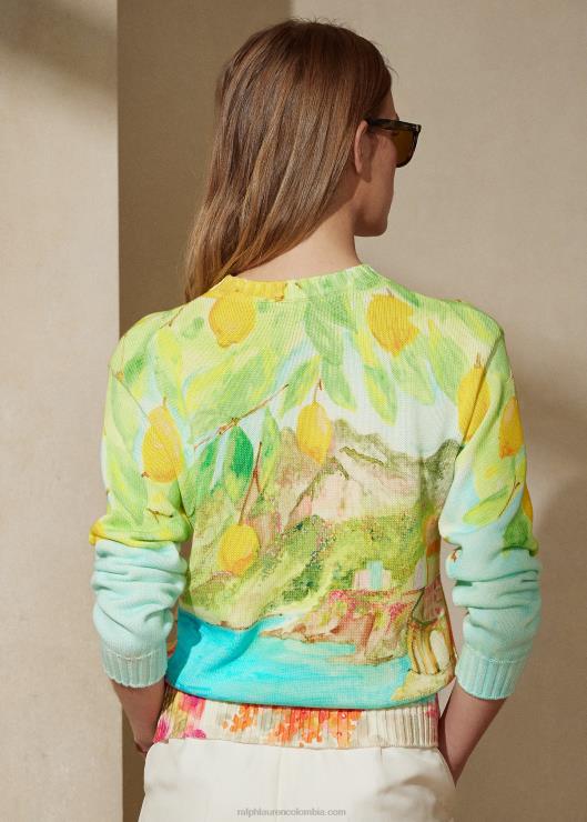 suéter estampado con cuello redondo mujer multi Ralph Lauren 2XR2V9320
