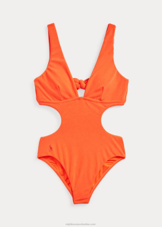 bañador con cuello en V y abertura mujer amapola Ralph Lauren 2XR2V3294