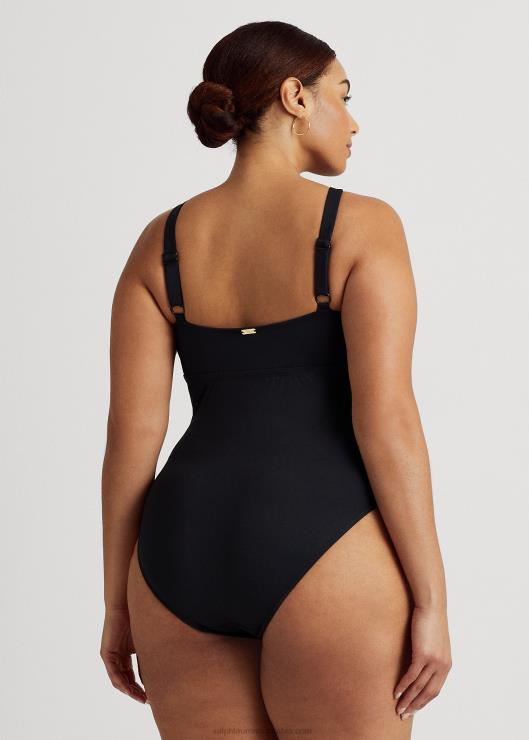 bañador de cuello alto mujer negro Ralph Lauren 2XR2V4584