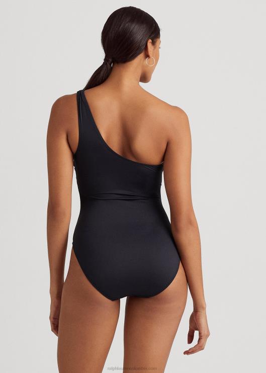 bañador de una pieza con logo pavé mujer negro Ralph Lauren 2XR2V4190