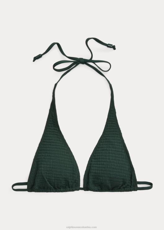 parte superior del bikini halter mujer botella verde Ralph Lauren 2XR2V3136