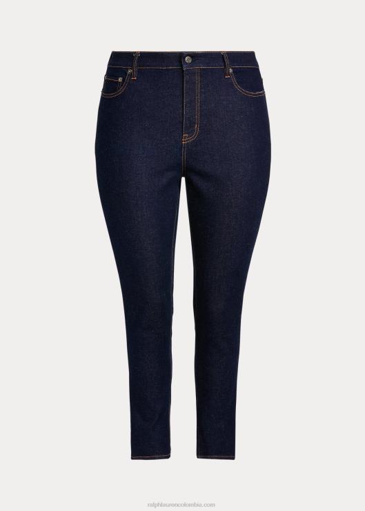 jeans ajustados con tiro alto mujer enjuagar lavar Ralph Lauren 2XR2V4728