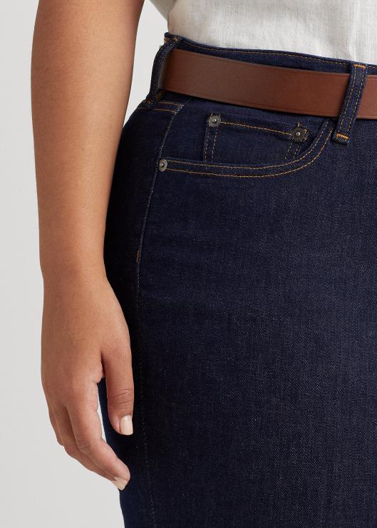 jeans ajustados con tiro alto mujer enjuagar lavar Ralph Lauren 2XR2V4728