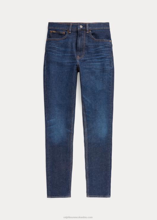 jeans ajustados de tiro alto mujer lavado de celebridades Ralph Lauren 2XR2V3149