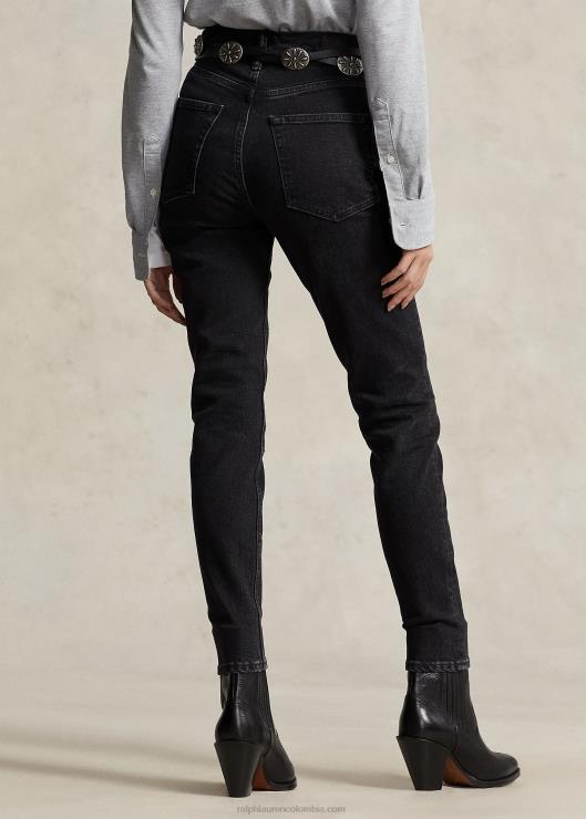 jeans ajustados de tiro alto mujer lavado parker Ralph Lauren 2XR2V3172