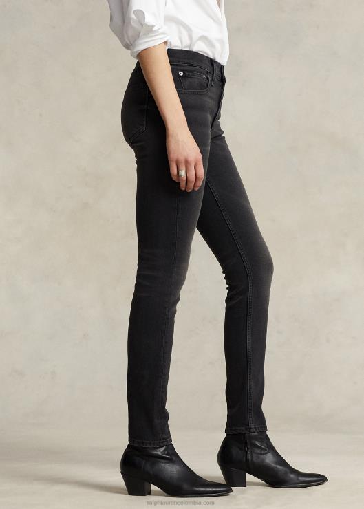 jeans ajustados tompkins mujer negro lavado Ralph Lauren 2XR2V4752