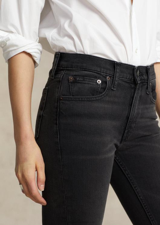 jeans ajustados tompkins mujer negro lavado Ralph Lauren 2XR2V4752