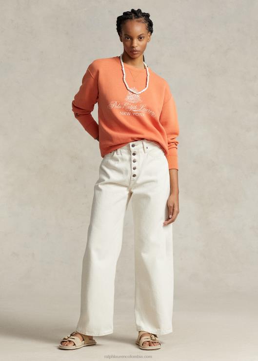 jeans capri anchos mujer lavado de alsefina Ralph Lauren 2XR2V3084