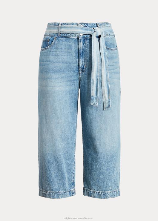 jeans capri anchos mujer lavado riviera Ralph Lauren 2XR2V4816