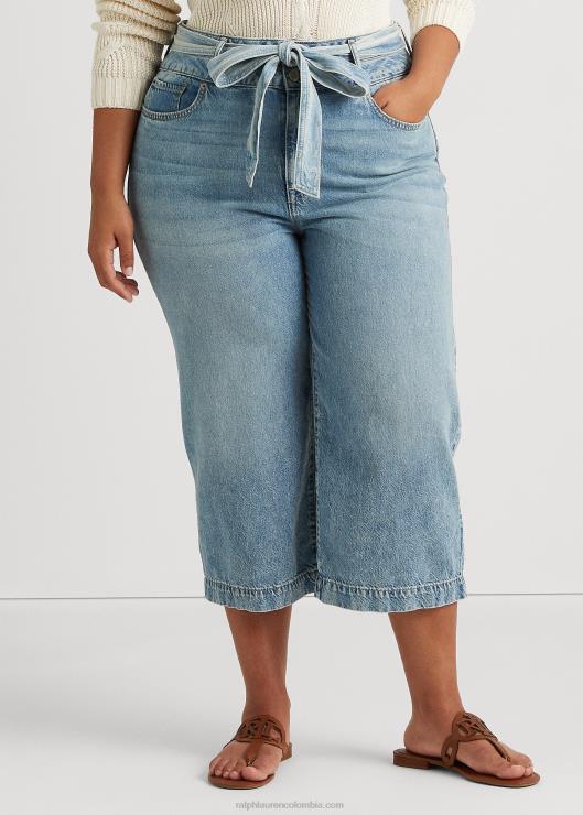 jeans capri anchos mujer lavado riviera Ralph Lauren 2XR2V4816