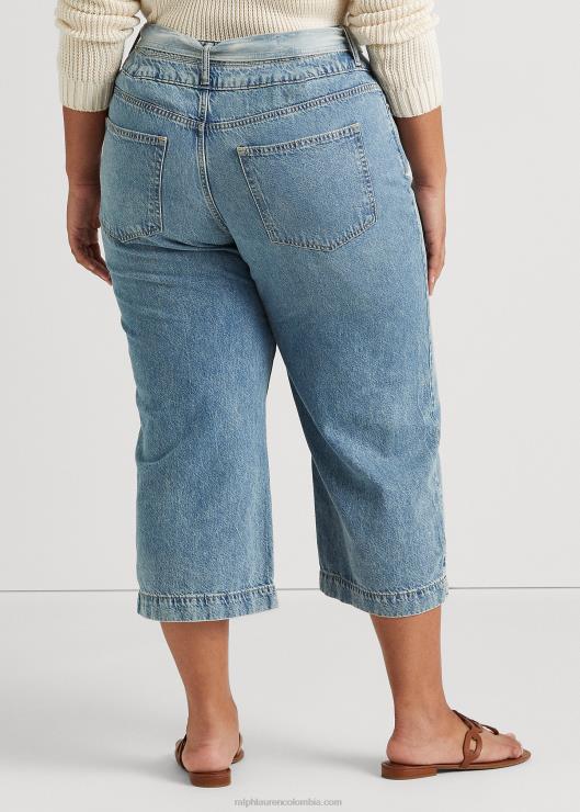 jeans capri anchos mujer lavado riviera Ralph Lauren 2XR2V4816