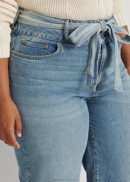 jeans capri anchos mujer lavado riviera Ralph Lauren 2XR2V4816