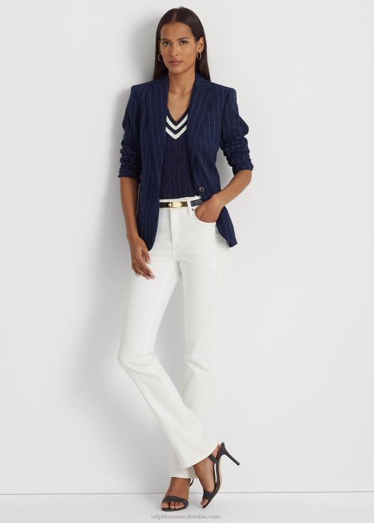 jeans con tiro alto mujer lavado blanco Ralph Lauren 2XR2V4059