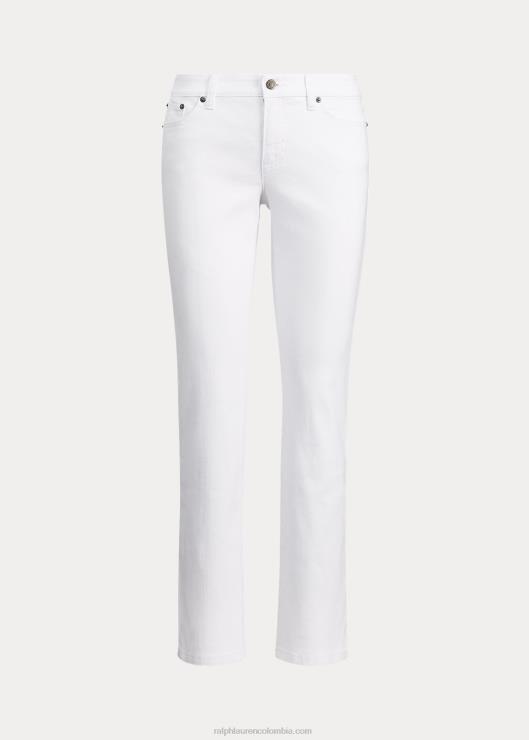 jeans curvy rectos de tiro bajo mujer blanco Ralph Lauren 2XR2V4266