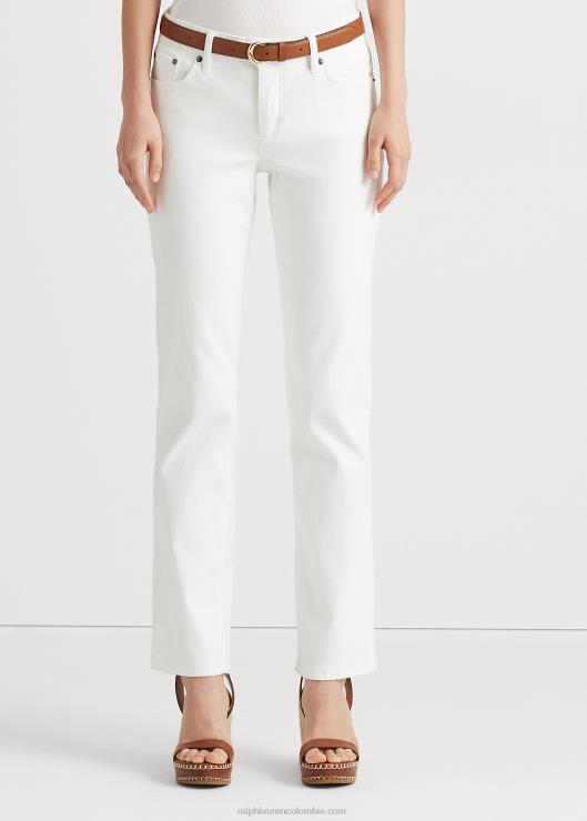 jeans curvy rectos de tiro bajo mujer blanco Ralph Lauren 2XR2V4266