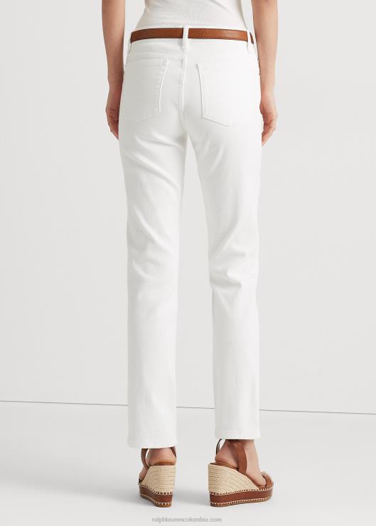 jeans curvy rectos de tiro bajo mujer blanco Ralph Lauren 2XR2V4266