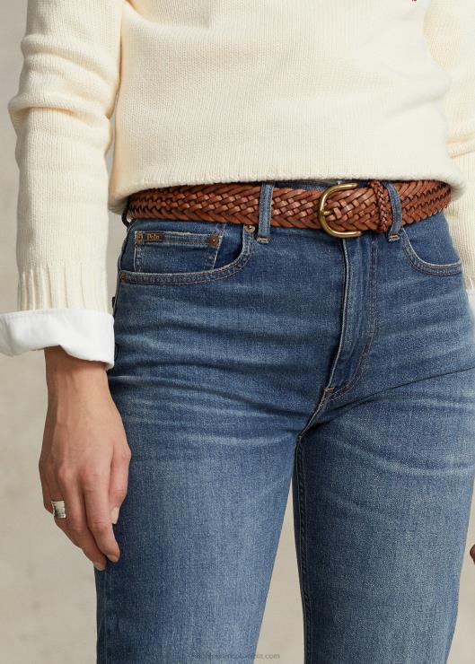 jeans rectos de tiro alto mujer lavado telesto Ralph Lauren 2XR2V2883