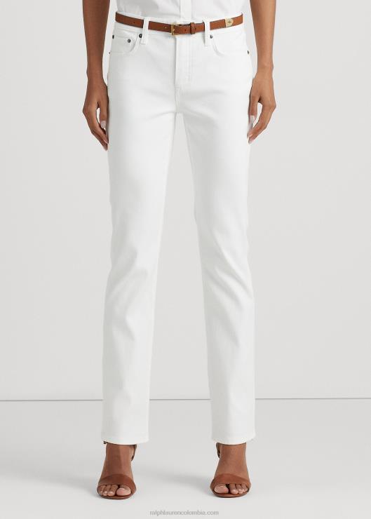 jeans rectos de tiro medio mujer blanco Ralph Lauren 2XR2V4263