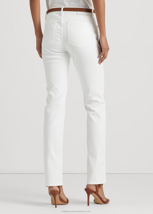 jeans rectos de tiro medio mujer blanco Ralph Lauren 2XR2V4263