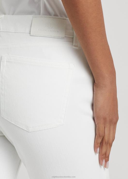 jeans rectos de tiro medio mujer blanco Ralph Lauren 2XR2V4263