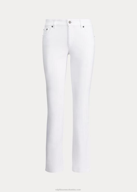 jeans rectos de tiro medio mujer blanco Ralph Lauren 2XR2V4488
