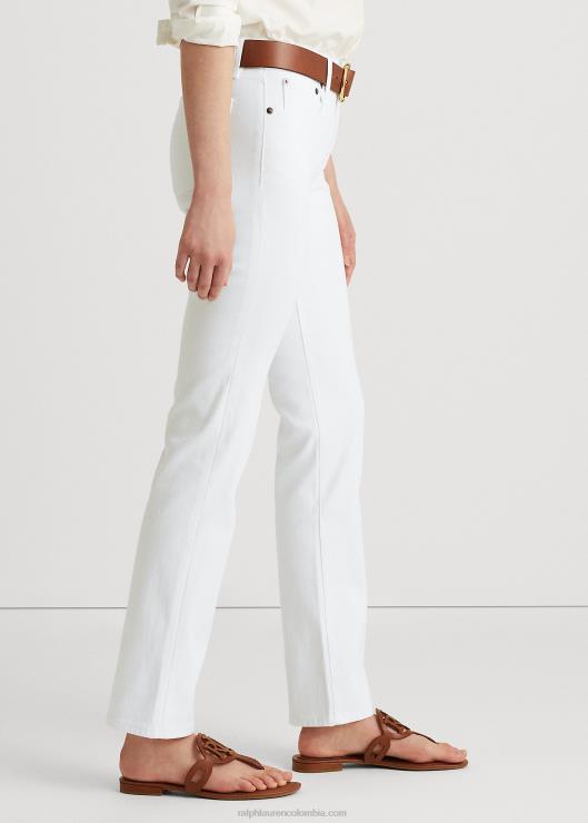 jeans rectos de tiro medio mujer blanco Ralph Lauren 2XR2V4488