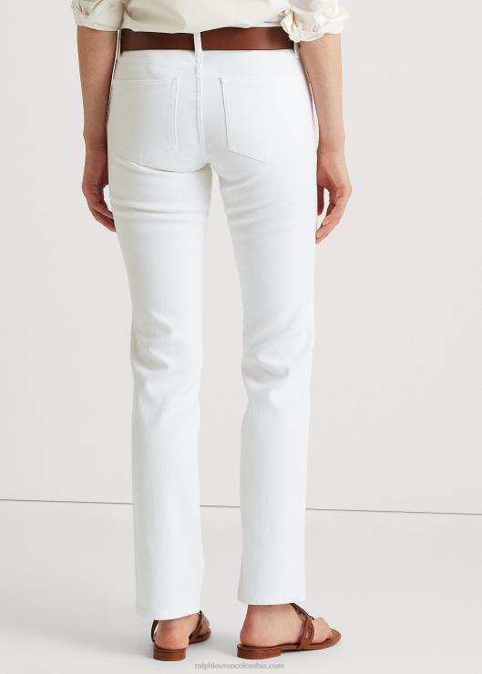 jeans rectos de tiro medio mujer blanco Ralph Lauren 2XR2V4488