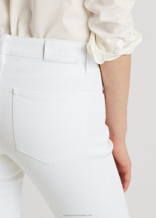 jeans rectos de tiro medio mujer blanco Ralph Lauren 2XR2V4488