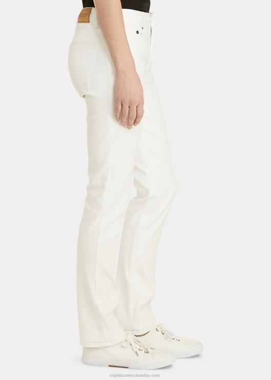 jeans rectos de tiro medio mujer blanco Ralph Lauren 2XR2V4488